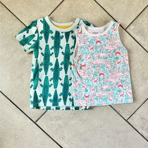 Cat & Jack Croc Short Sleeve T-shirt & Shark Tank 3T Bundle